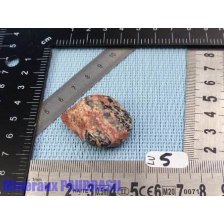 Luxullianite en pierre roulée 13gr50 Rare