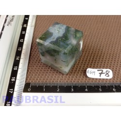 Cube poli en Agate Mousse 42gr 25mm