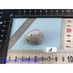Mangano Calcedoine ou Mangan Chalcedony pierre roulée 22gr50 Rare