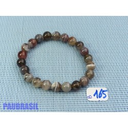 Bracelet Agate Botswana en perles de 8mm Q Extra