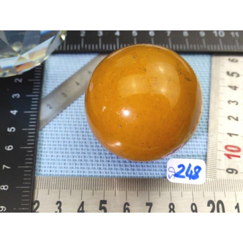 Sphère Jaspe jaune Q Extra 189g 52mm diamètre