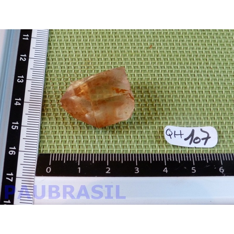 Pointe de Quartz Tangerine de 11gr guérisseur doré Brésil