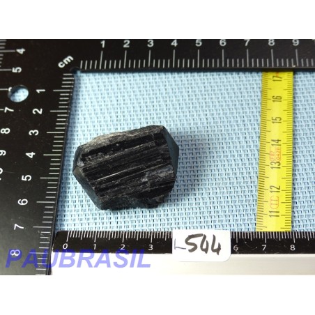 Tourmaline Noire Schorl Inde en Pierre Brute Biterminée Q Extra 37g