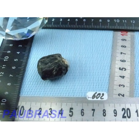 Tourmaline Noire Schorl Inde en Pierre Brute Biterminée Q Extra 33g