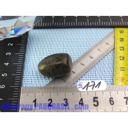 Jade magnétite ou jade noir pierre roulée de 13g