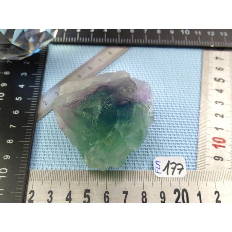 Fluorite ou fluorine multicolore Q Extra pierre brute 157g