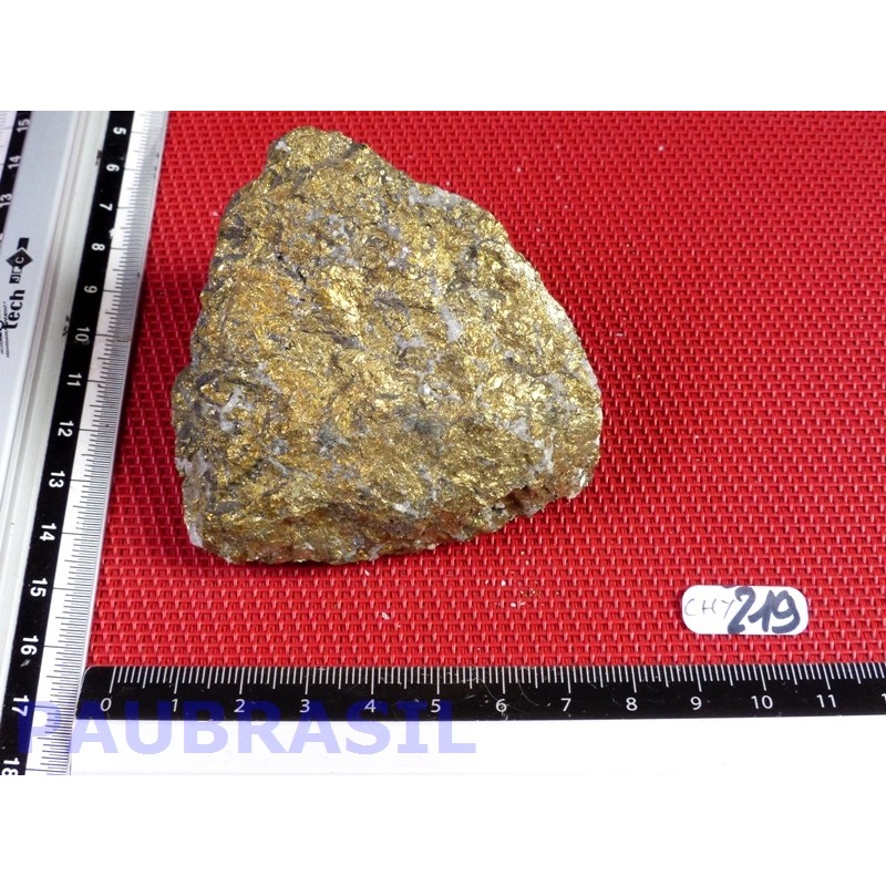 Chalcopyrite du Maroc en Pierre Brute 296g