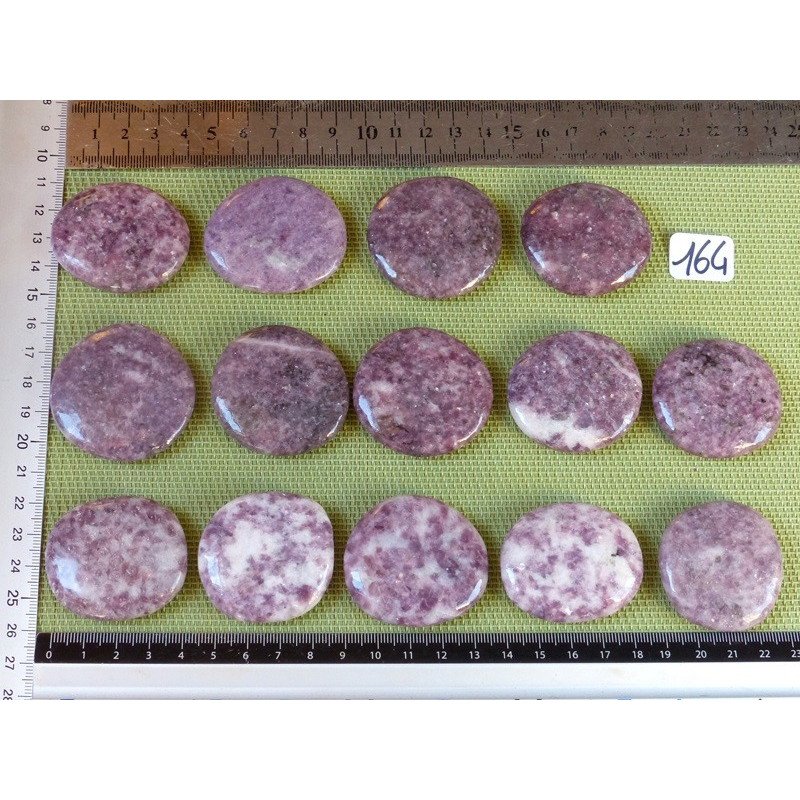 Lépidolite Pierre Plate à l unité de 30 à 32 gr | Minéraux Paubrasil