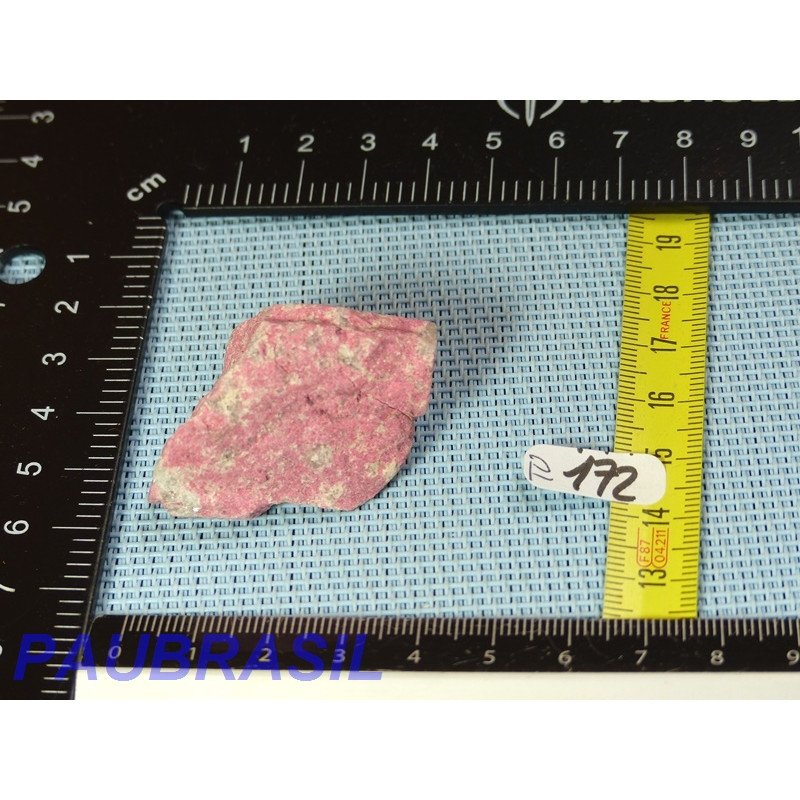 Thulite - zoïsite rouge en pierre brute de 30g