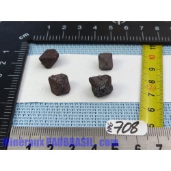 4 Magnétites octaédriques de 10g les 4