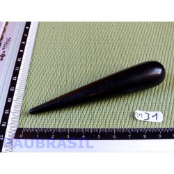 Bâton Pointe de Massage Obsidienne noire 100mm 38g