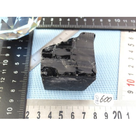 Obsidienne noire en Pierre Brute de 105gr50
