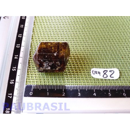 Dravite - Tourmaline ambrée ou acajou brute de 17g