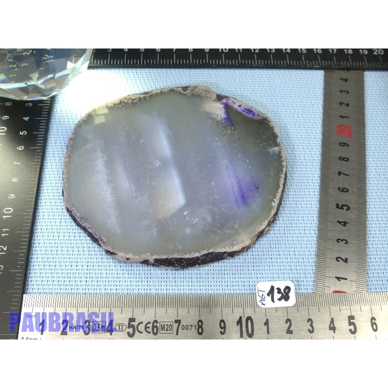 Tranche d agate teintée 175g