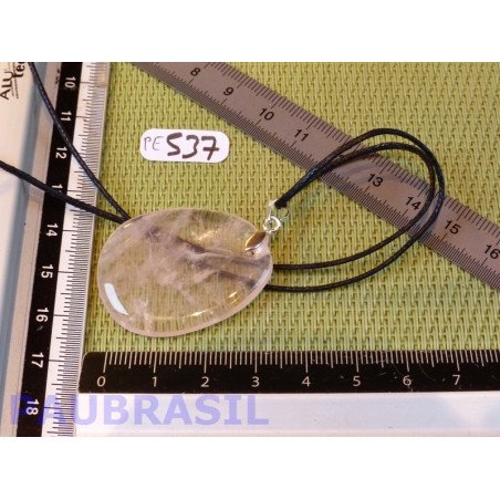 Pendentif Quartz rose mini pierre plate 10g