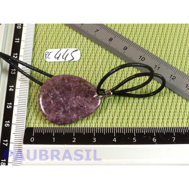Pendentif Lépidolite mini pierre plate 9g