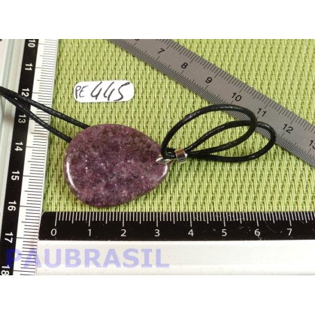 Pendentif Lépidolite mini pierre plate 9g