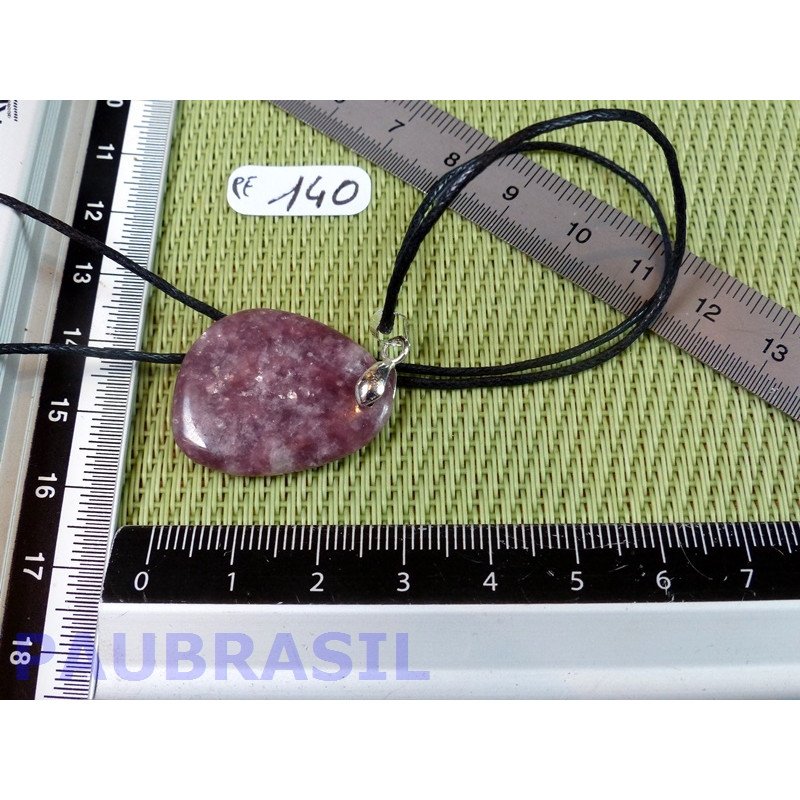 Pendentif Lépidolite mini pierre plate 5g