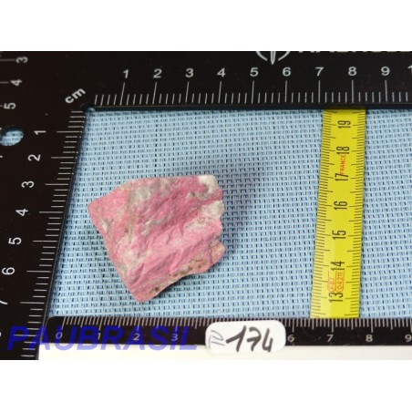 Thulite - zoïsite rouge en pierre brute de 37g