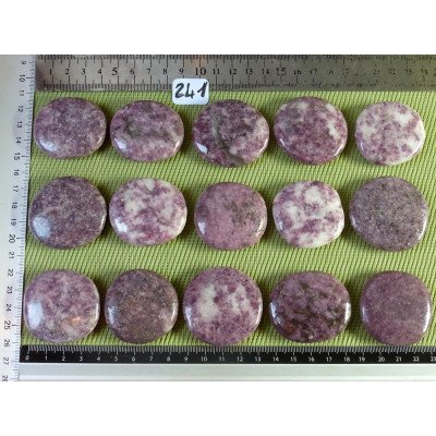 Lépidolite Pierre Plate à l unité de 33 à 35 gr | Minéraux Paubrasil