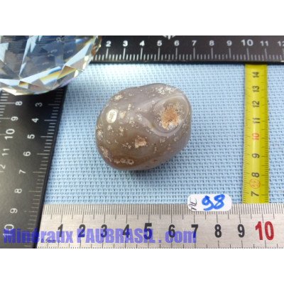 Agate à Eau polie du Bresil 58g Rare