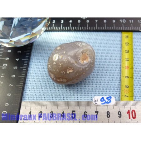 Agate à Eau polie du Bresil 58g Rare