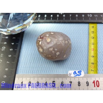 Agate à Eau polie du Bresil 58g Rare