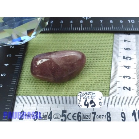 Aventurine Rouge - Quartz Fraise en galet roulé de 36gr50 Aventurine Rouge - Quartz Fraise en galet roulé de 36gr50