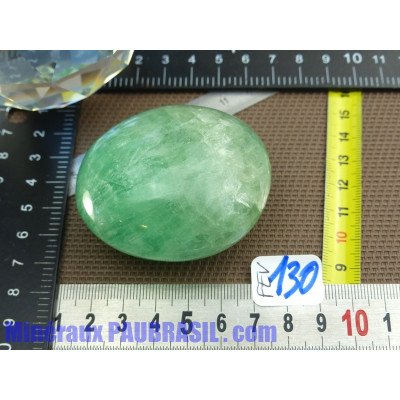 Fluorine Fluorite Verte de Madagascar Pierre Polie 195g