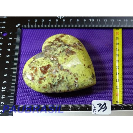 Coeur en Opale Verte Pistache Madagascar 230g