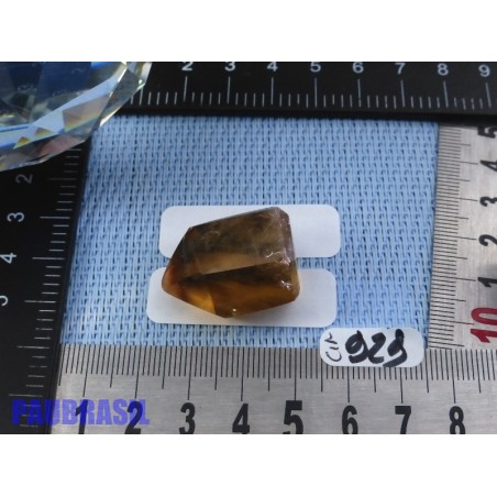 Pointe polie Citrine fumée naturelle Q Extra Congo 15g