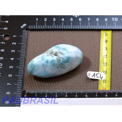 Larimar - Pectolite bleue pierre semi roulée Q Extra 65g