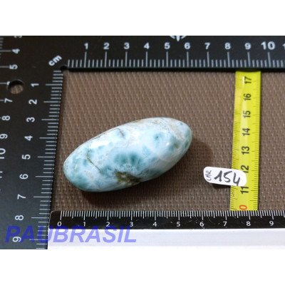 Larimar - Pectolite bleue pierre semi roulée Q Extra 65g