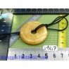 Pi donut pendentif Calcite Orange 4cm