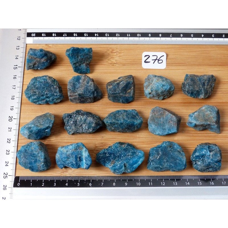 Apatite Bleue Pierre Brute à l unité de 16 à 18 gr | Minéraux Paubrasil