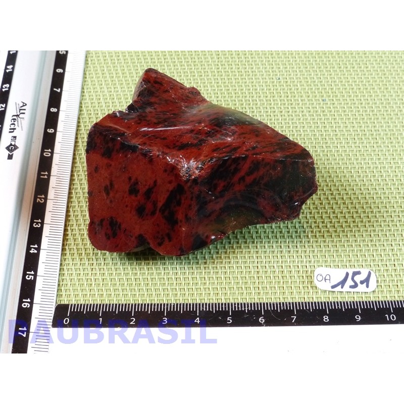 Obsidienne Acajou Mahagony 138gr en pierre brute