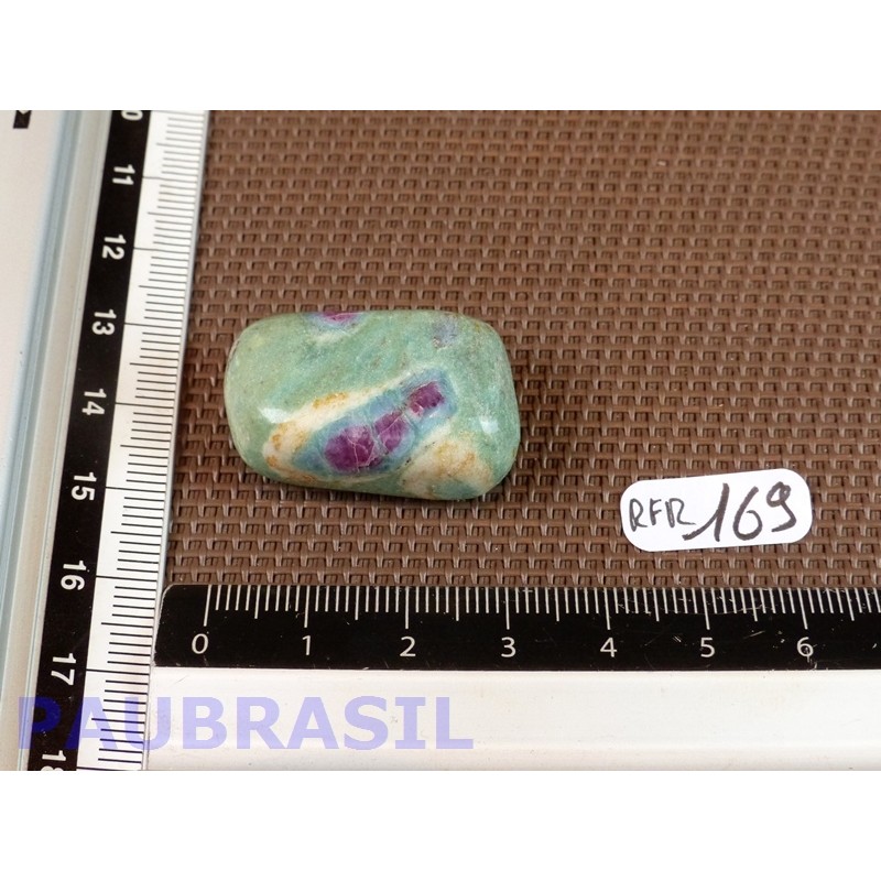 Rubis sur Fuchsite en pierre roulee 16gr