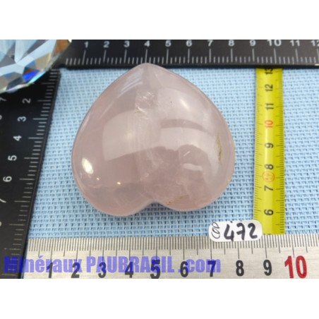 Coeur en Quartz Rose de Madagascar 150g