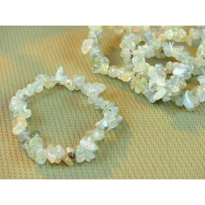 Prehnite Epidote Bracelet Baroque