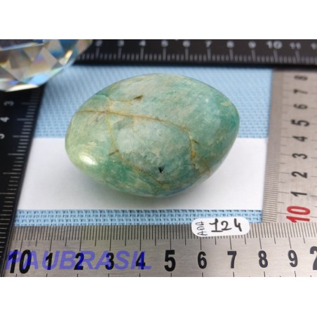 Amazonite de Madagascar Q Extra en galet poli 145g