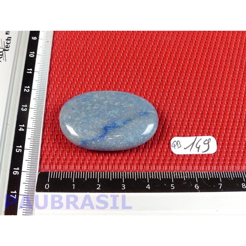 Quartz Bleu - Aventurine Bleue en Pierre Plate 20g