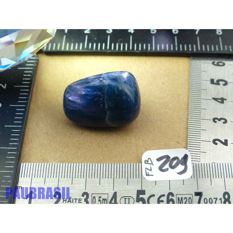 Fluorite bleue en pierre roulée 21gr50