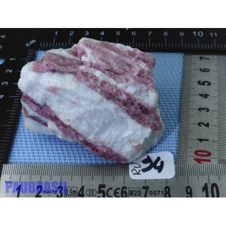 Quartz Rubellite tourmaline rose pierre brute 177gr Brésil