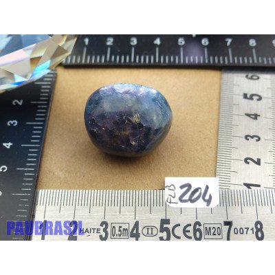 Fluorite bleue en pierre roulée 32gr50