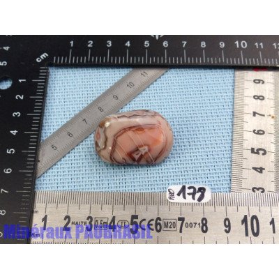 Agate rose du Botswana en pierre roulée 24g