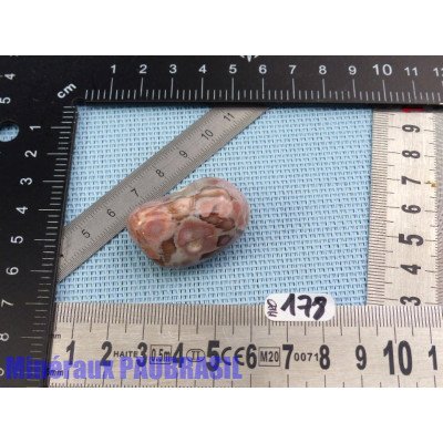 Agate rose du Botswana en pierre roulée 24g