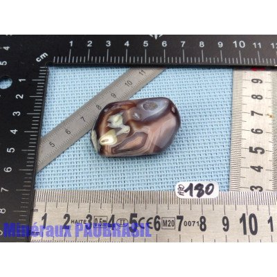 Agate rose du Botswana en pierre roulée 29g