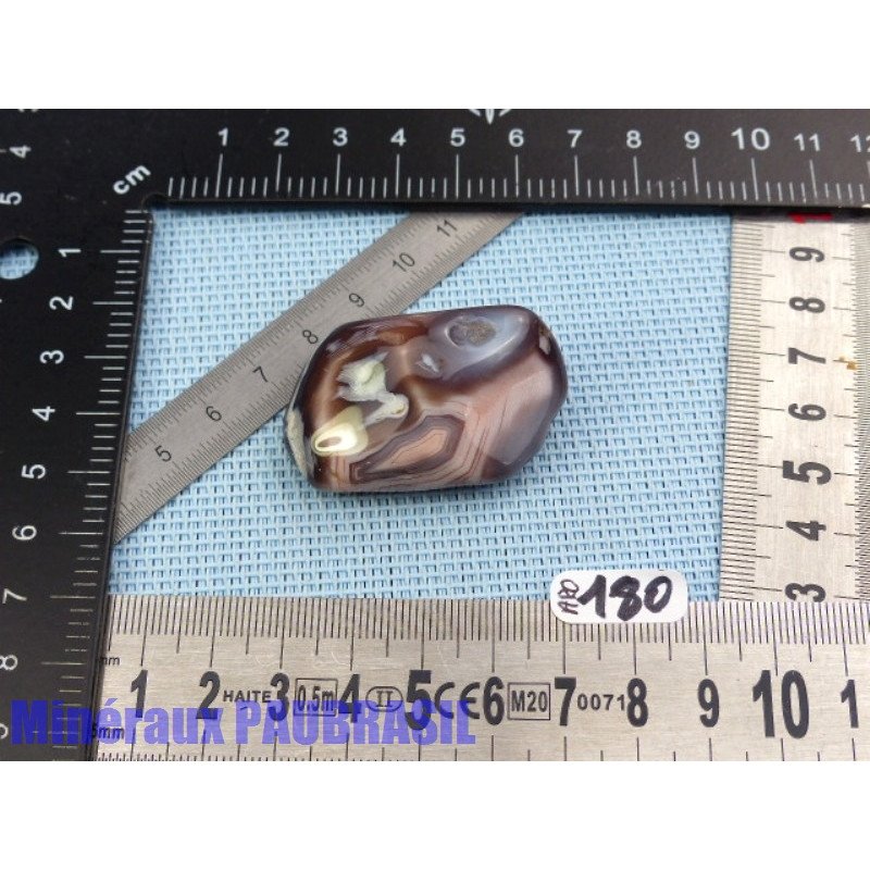 Agate rose du Botswana en pierre roulée 29g