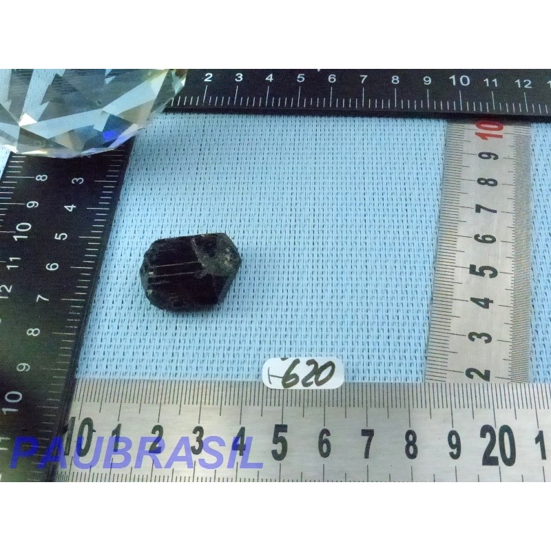 Tourmaline Noire Schorl Inde en Pierre Brute Biterminée Q Extra 12g