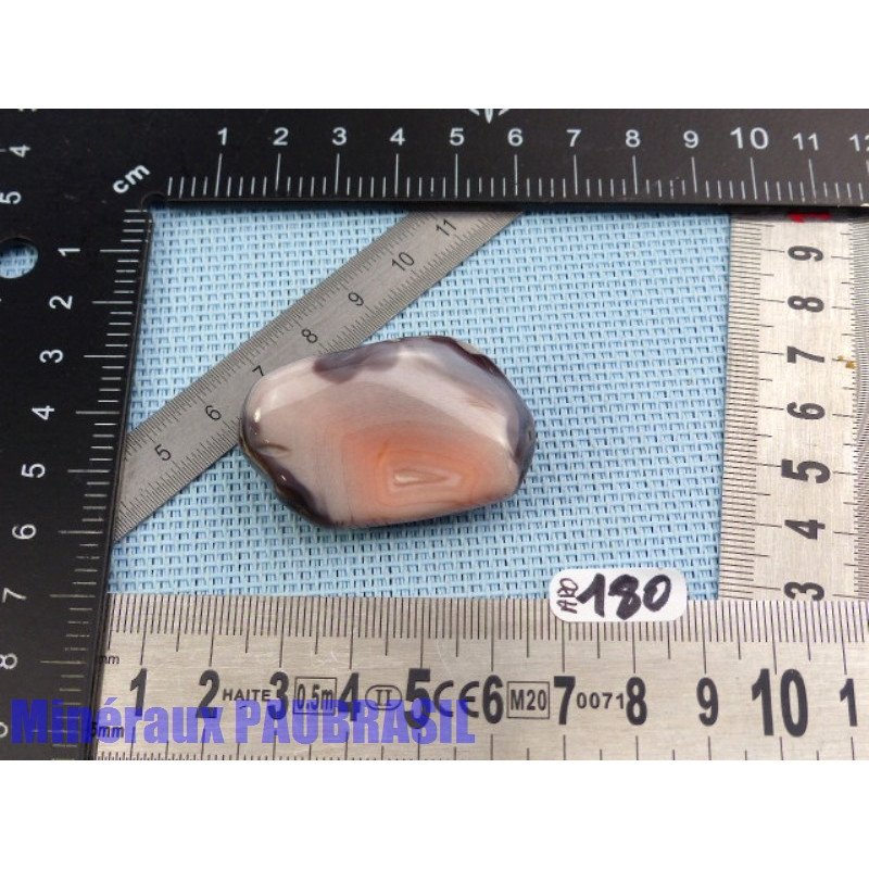 Agate rose du Botswana en pierre roulée 29g